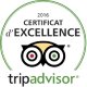 TripAdvisor certificat d'excellence